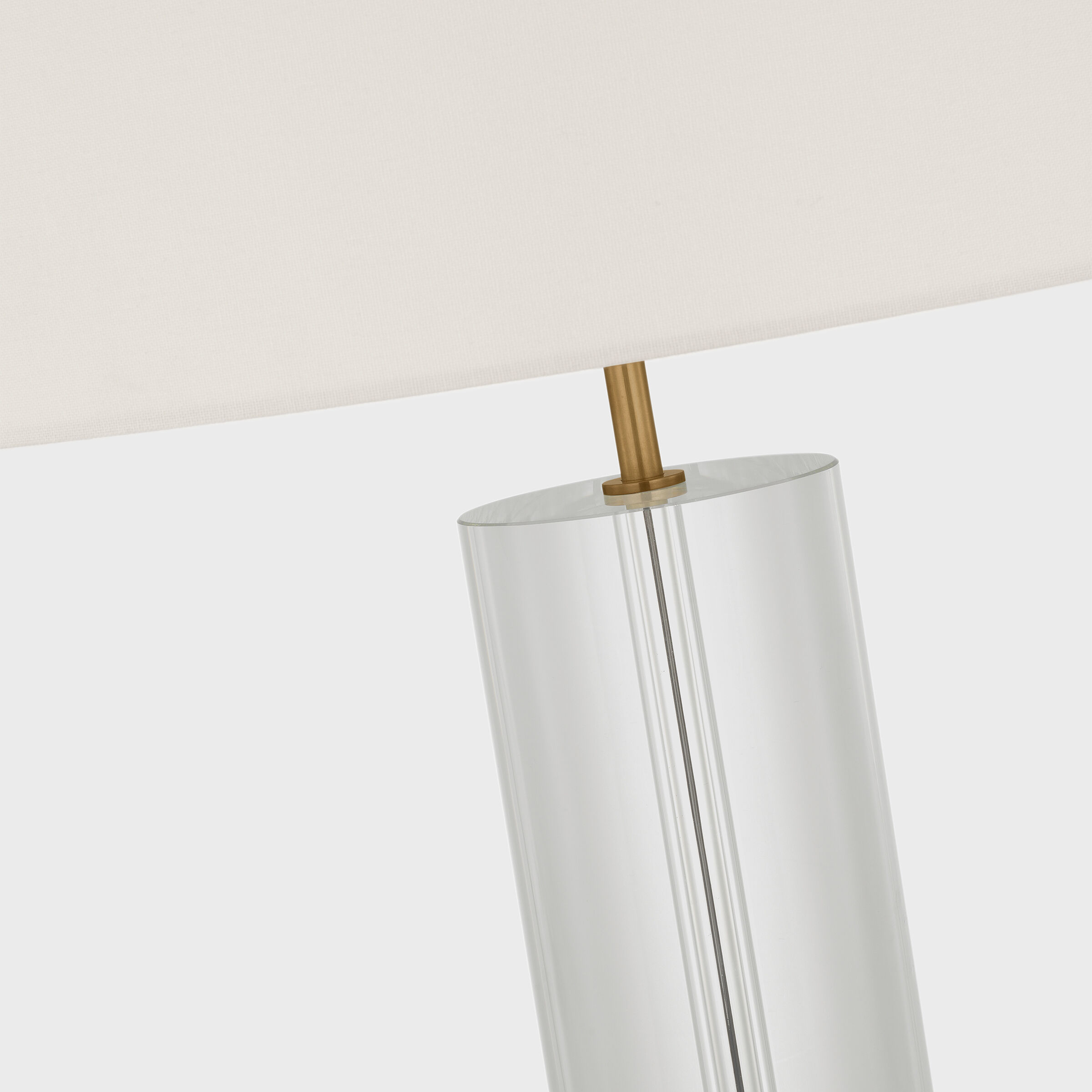 AERIN Lineham 29.5 inch 5.00 watt Crystal and Hand-Rubbed Antique Brass Cordless Table Lamp Portable Light