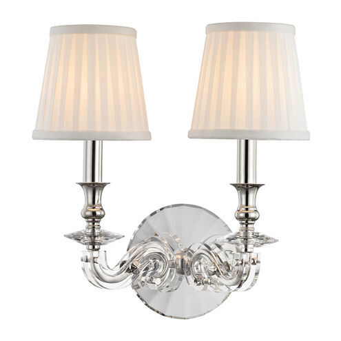 Lapeer 2 Light 12 inch Polished Nickel Wall Sconce Wall Light