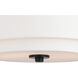 Burnaby LED 13 inch Black Flush Mount Ceiling Light