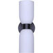 Darius 2 Light 4.75 inch Matte Black Wall Fixture Wall Light