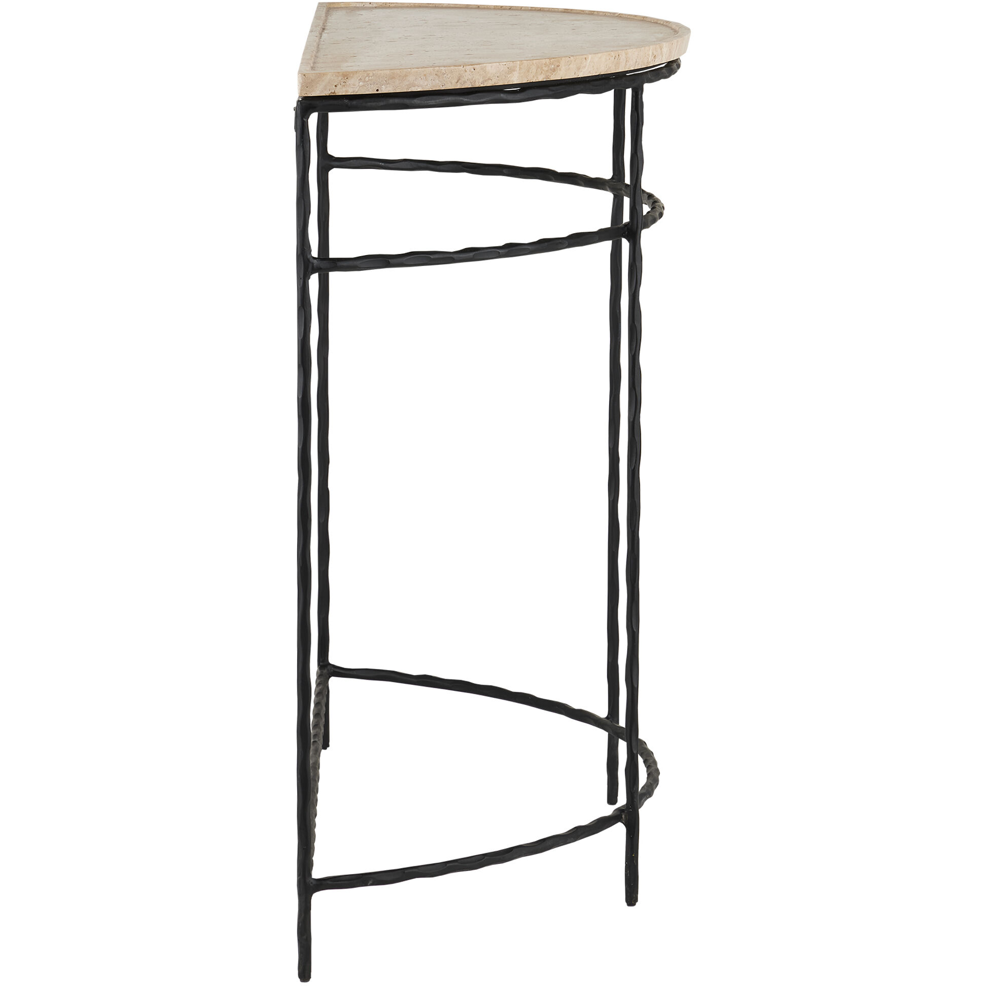 Boyles 14 inch Natural/Black Demi-Lune