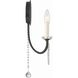 Delilah Bath Wall Light in Matte Black