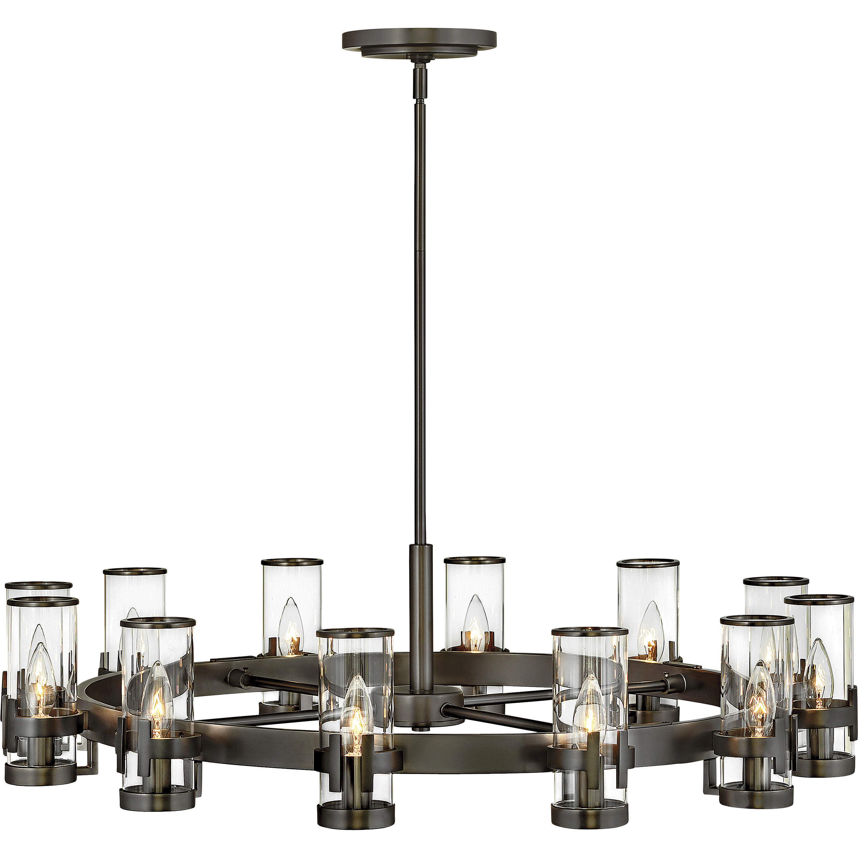 Reeve 12 Light 35.75 inch Black Oxide Indoor Chandelier Ceiling Light