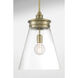 Emma 1 Light 12 inch Antique Brass Pendant Ceiling Light