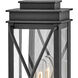 Montecito Outdoor Wall Mount Lantern in Museum Black