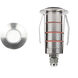 Inground Indicator Light 12 2 watt Stainless Steel Path Indicator Light in 3000K Warm White LED, WAC Landscape