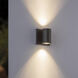 Nordic LED 4.63 inch Black Exterior Wall Light