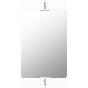 Anastasya 46 X 24 inch Silver Mirror, Rectangle