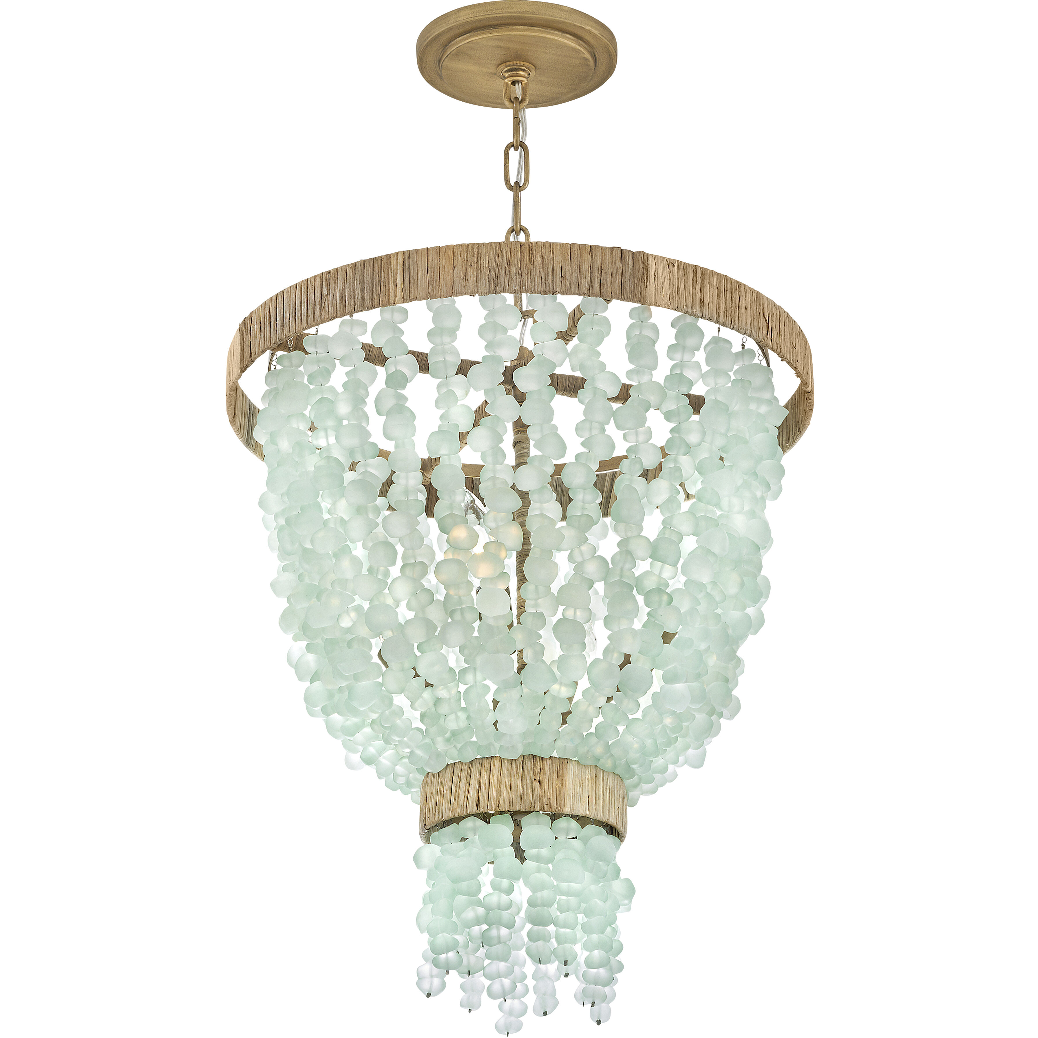 Dune LED 18 inch Burnished Gold Pendant Ceiling Light