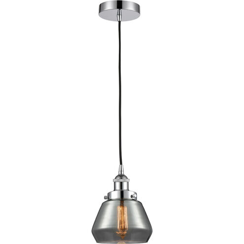 Edison Fulton 1 Light 7 inch Polished Chrome Mini Pendant Ceiling Light