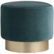 Avalon 20 inch Aegean and Champagne Swivel Ottoman