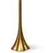 Lillian 64 inch 150.00 watt Gold Leaf Floor Lamp Portable Light