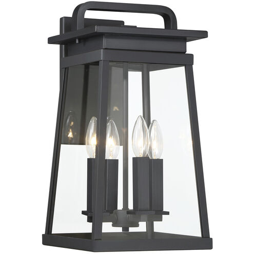 Great Outdoors Isla Vista 4 Light 30 inch Coal Outdoor Wall Mount