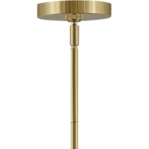 Oliver 1 Light 9 inch Bright Brass Indoor Pendant Ceiling Light