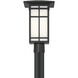 Grydton 1 Light 16.25 inch Dark Matte Black Outdoor Post Lantern