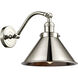 Franklin Restoration Briarcliff LED 8 inch Polished Nickel Sconce Wall Light, Franklin Restoration