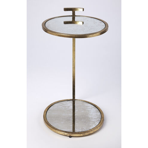 Butler Loft Ciro Gold Metal & Mirror 23 X 16 inch Antique Gold Leaf Accent Table
