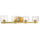 Drysdale 4 Light 32.5 inch Soft Brass Bath Vanity Wall Light