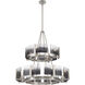 Aenon 12 Light 32 inch Pewter Chandelier Ceiling Light