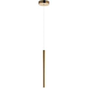 Flute LED 1.75 inch Rose Gold Mini Pendant Ceiling Light