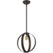Modesto 1 Light 12.25 inch Bronze Pendant Ceiling Light