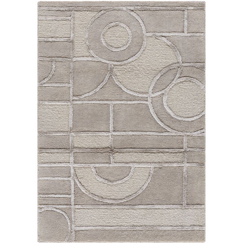Transcendence 120 X 96 inch Metallic - Silver / Warm Grey / Prairie Dust / Light Silver Handmade Rug in 8 x 10