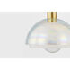 Modena 1 Light 13 inch Aged Brass Pendant Ceiling Light