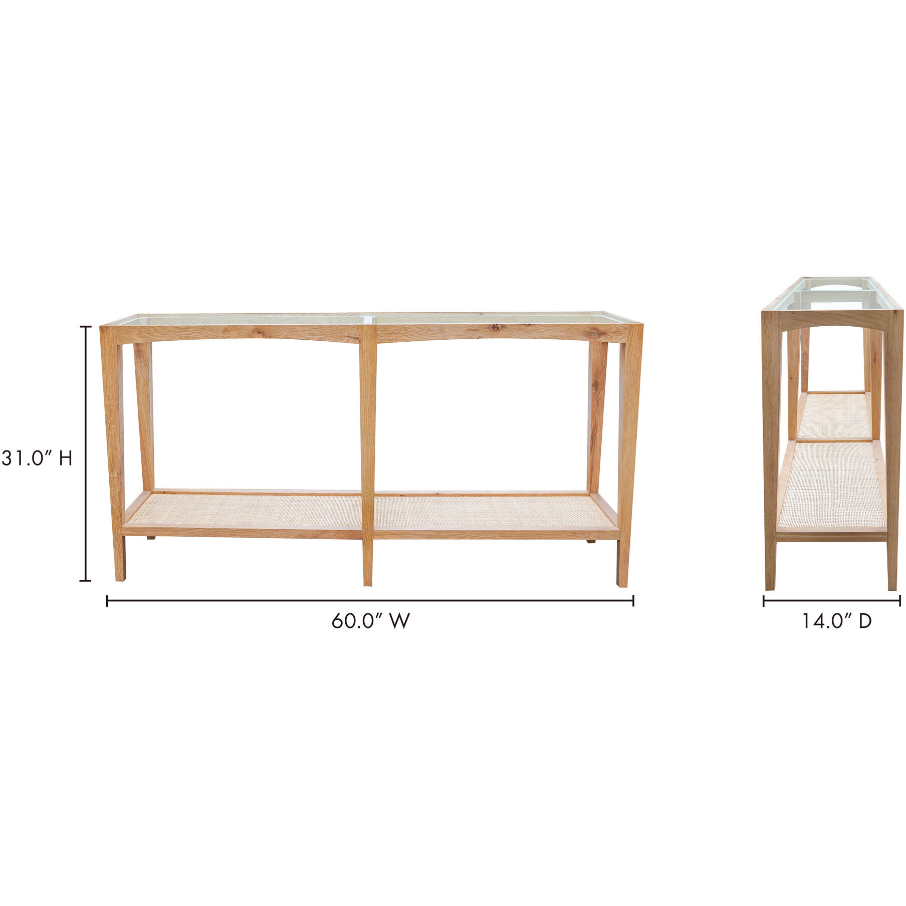 Harrington Natural Console Table