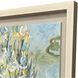 White Irises White and Blue and Yellow and Green Framed Art