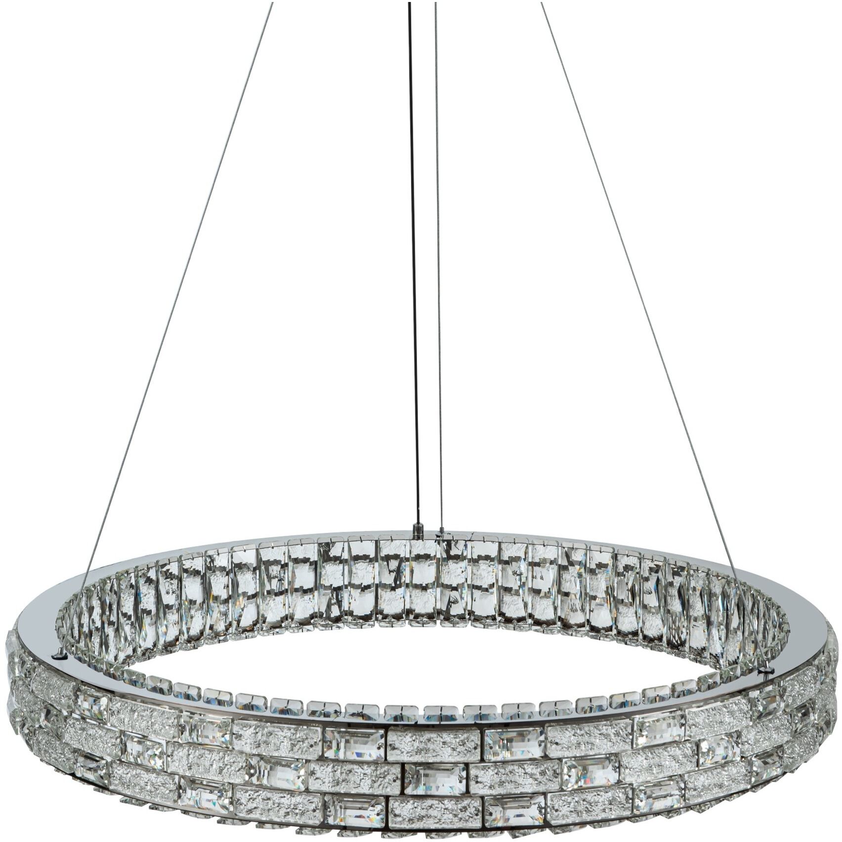Elegance LED 29.92 inch Polished Nickel Chandelier Ceiling Light