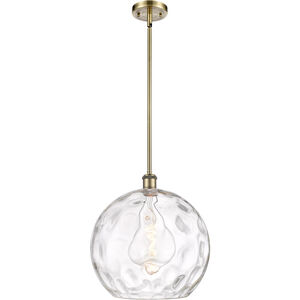 Ballston Athens Water Glass LED 13.75 inch Antique Brass Pendant Ceiling Light