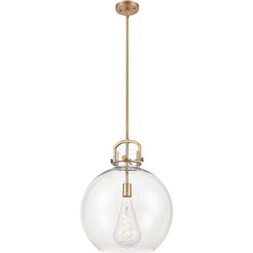 Newton Sphere 1 Light 16 inch Brushed Brass Pendant Ceiling Light