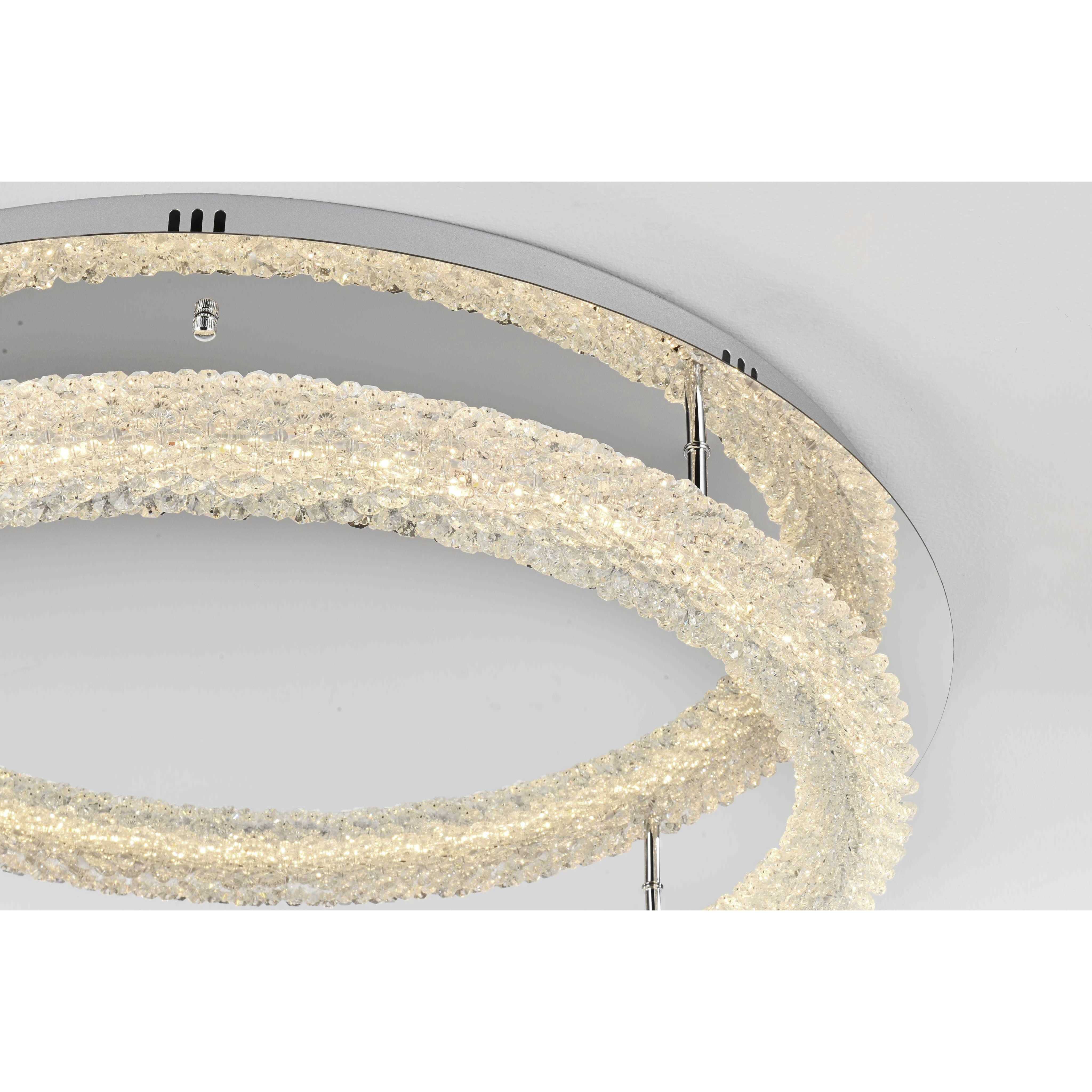 Bowen 1 Light 29.5 inch Chrome Flush Mount Ceiling Light