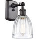 Ballston Brookfield LED 5.75 inch Oil Rubbed Bronze Sconce Wall Light in Clear Glass, Ballston