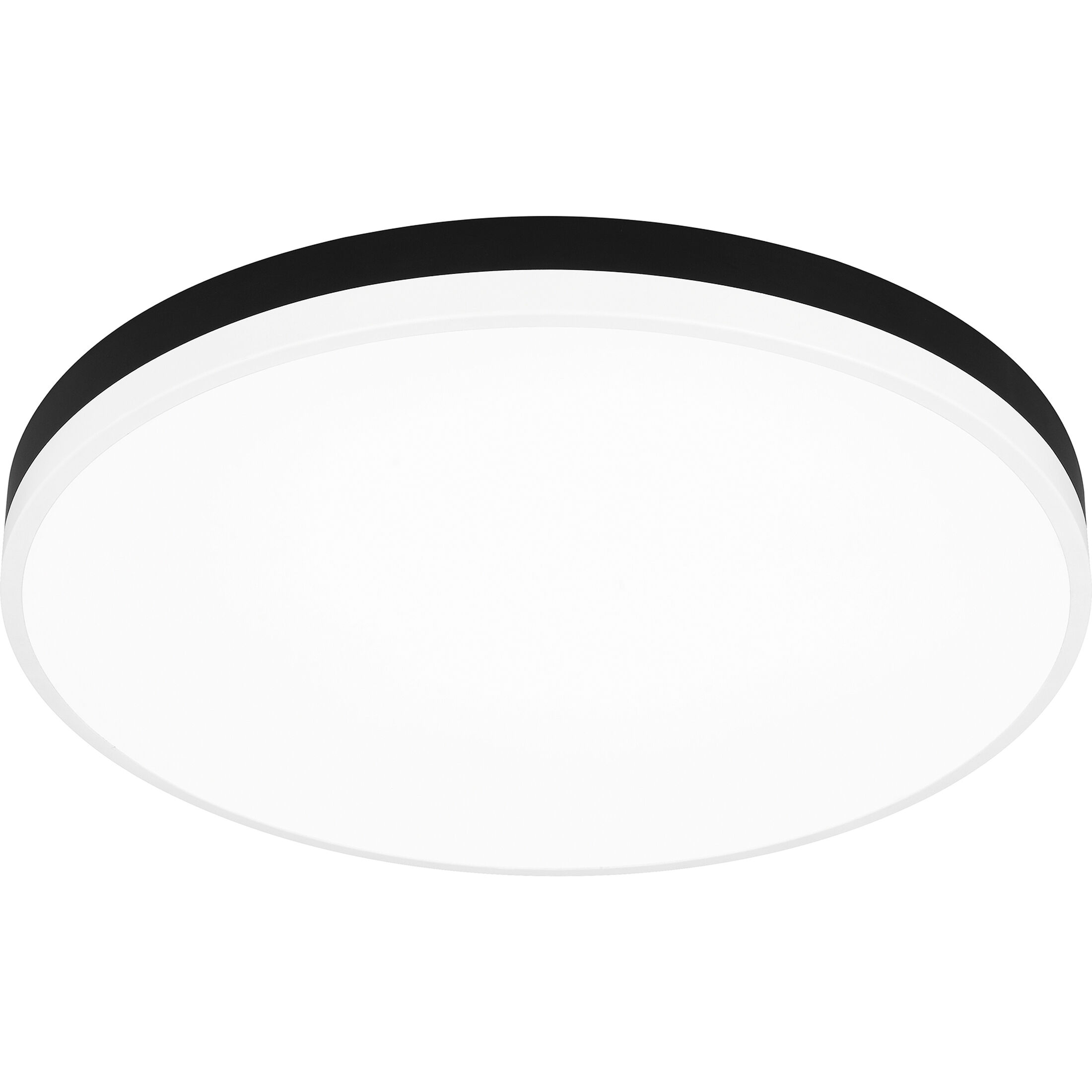 Weldin LED 20 inch Matte Black White Flush Mount Ceiling Light