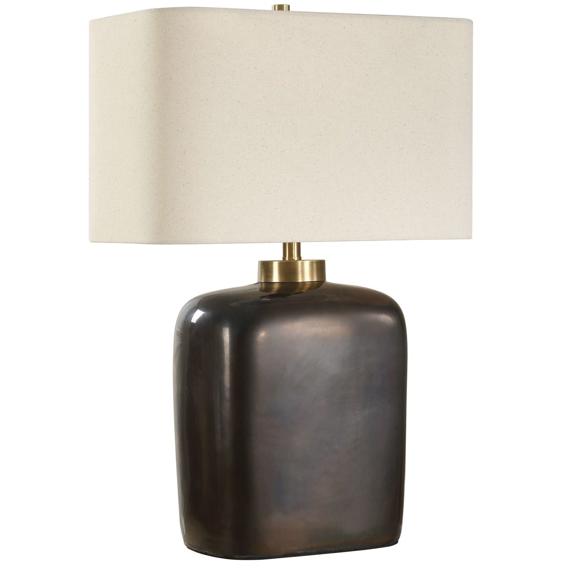 Quentin 25 inch 150.00 watt Dark Bronze and Brass Table Lamp Portable Light