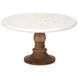 Lissa 12 X 12 inch White and Natural Cake Stand