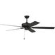 Outdoor Super Pro 60 inch Flat Black Ceiling Fan