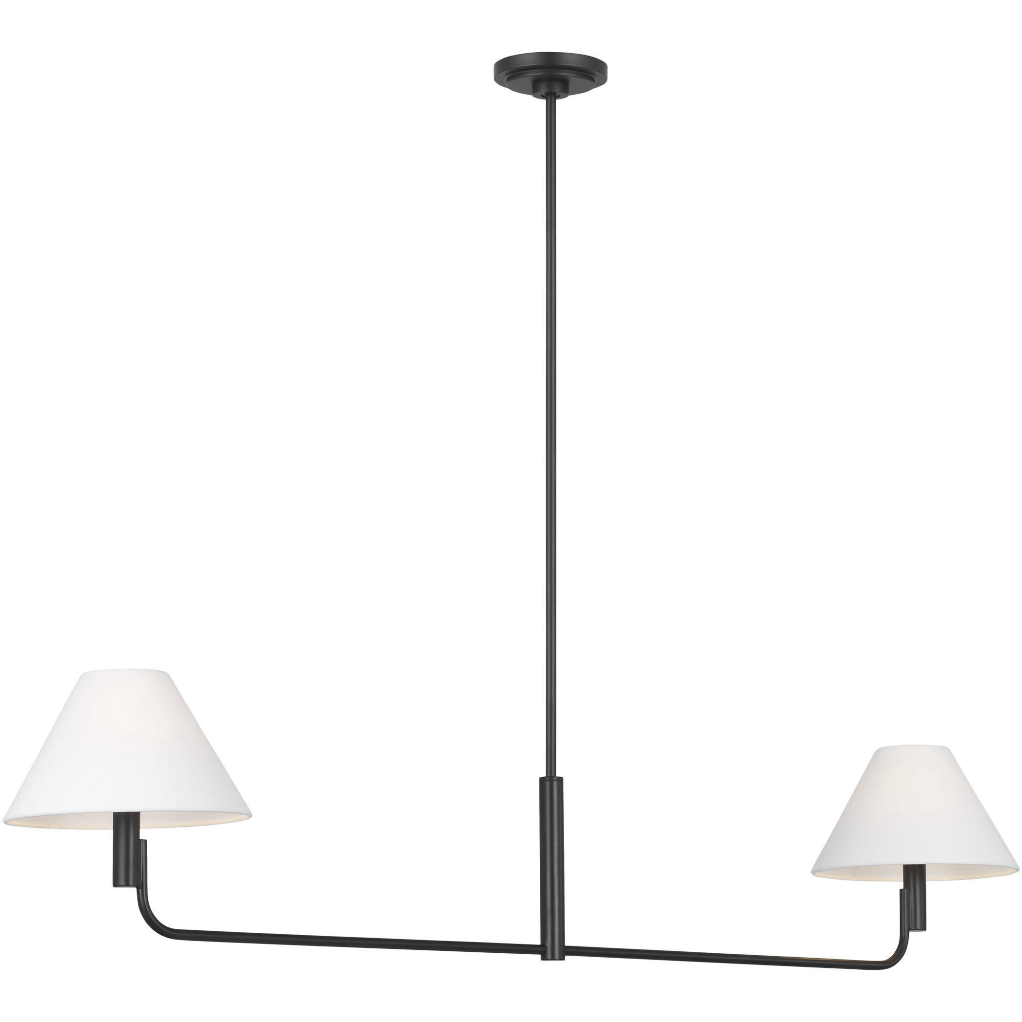 Sean Lavin Colfax 2 Light 54.5 inch Aged Iron Linear Chandelier Ceiling Light