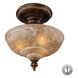 Hamlet 3 Light 12 inch Golden Bronze Semi Flush Mount Ceiling Light