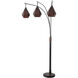 Artifact 86 inch 60 watt Dark Walnut and Espresso Bronze Arc Floor Lamp Portable Light