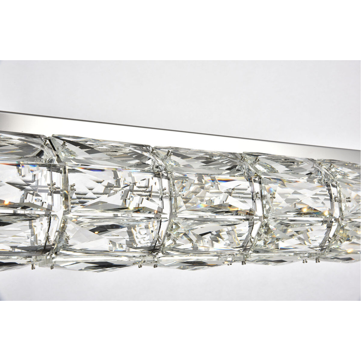 Valetta LED 43 inch Chrome Chandelier Ceiling Light