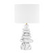 Fenton 29.75 inch 75.00 watt Aged Brass and Ceramic Marbled Gray Table Lamp Portable Light