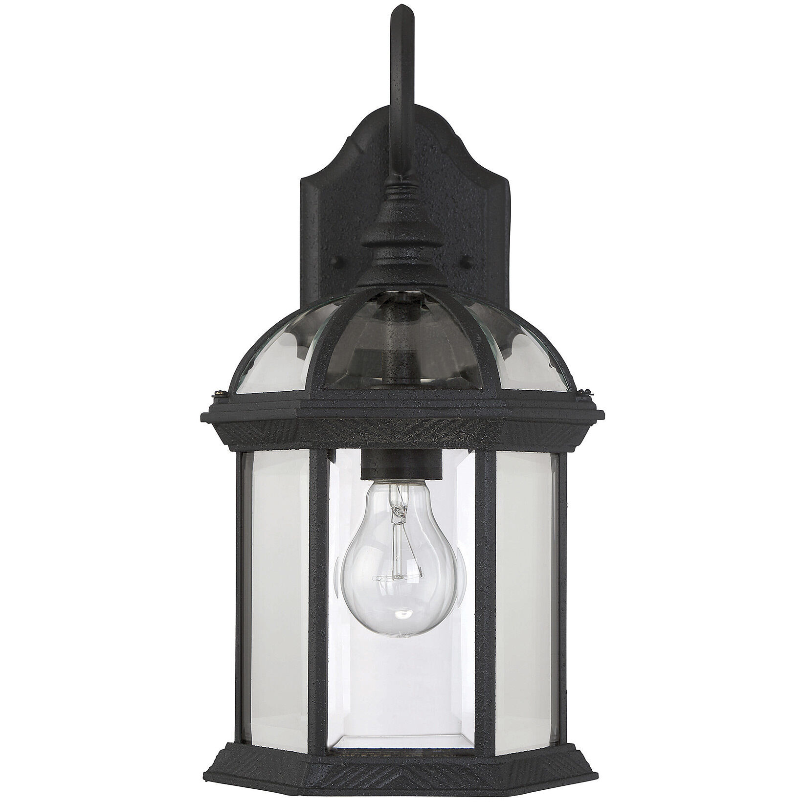 Kensington Outdoor Wall Lantern in Black