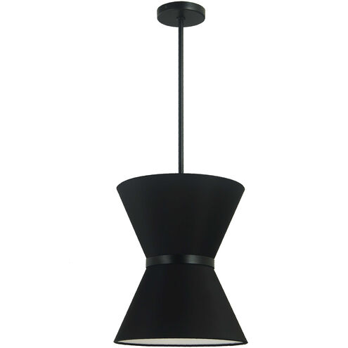 Caterine 1 Light 12 inch Matte Black Pendant Ceiling Light