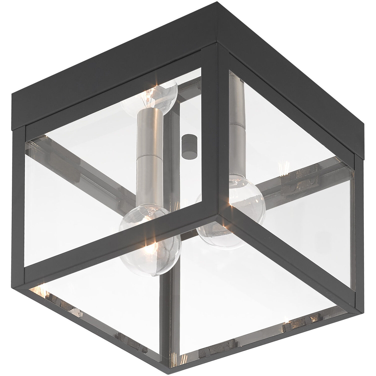 Nyack 2 Light 8 inch Scandinavian Gray Outdoor Ceiling Mount