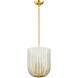 Cece 3 Light 11 inch Aged Brass Hanging Lantern Ceiling Light