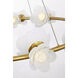 Barbara Barry Petaluma LED 34.5 inch Soft Lacquered Brass Ring Chandelier Ceiling Light