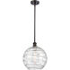 Ballston X-Large Deco Swirl LED 12 inch Oil Rubbed Bronze Pendant Ceiling Light, Ballston