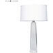 Crystal 32 inch 150.00 watt Clear Table Lamp Portable Light in Incandescent, 3-Way